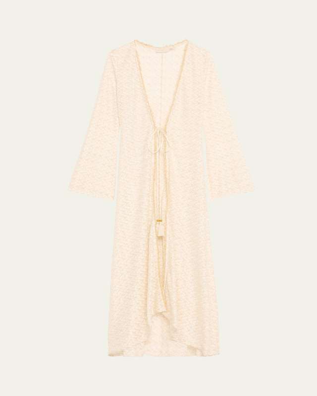 Fatima Metallic Knit Coverup